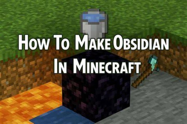 How do u make obsidian in minecraft