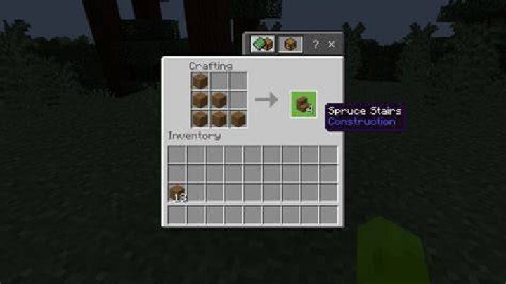 How do you craft stairs in minecraft