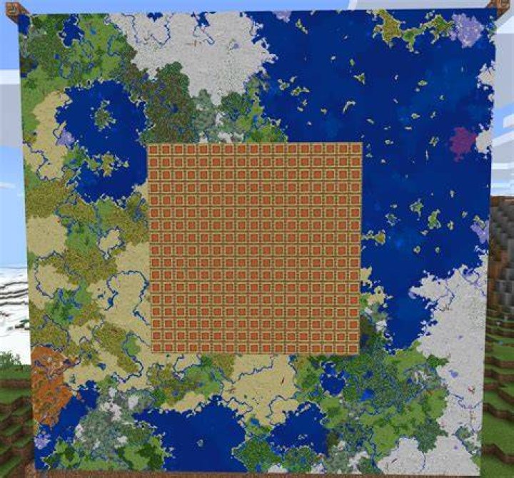 How many pixels is a minecraft map