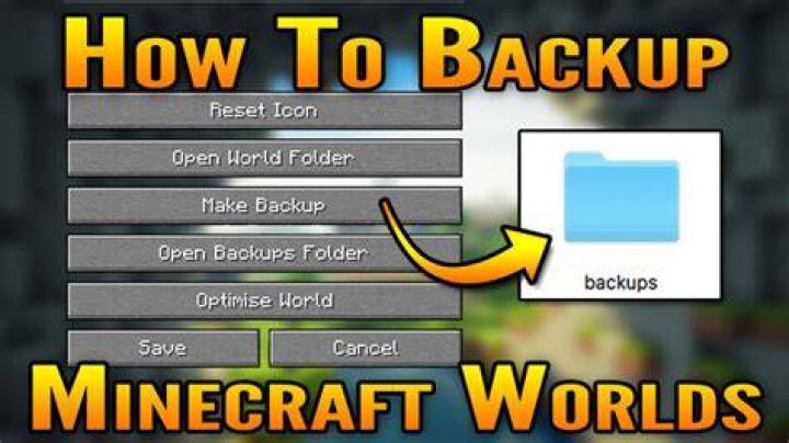 How to backup a world in minecraft