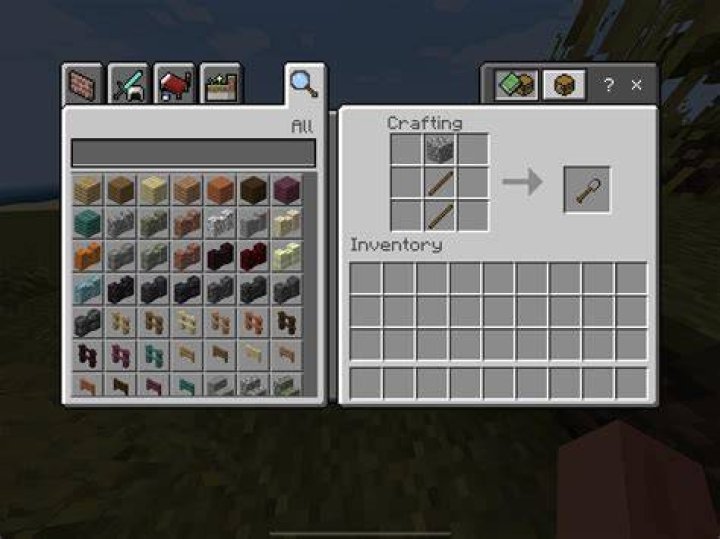 How to build a shovel in minecraft