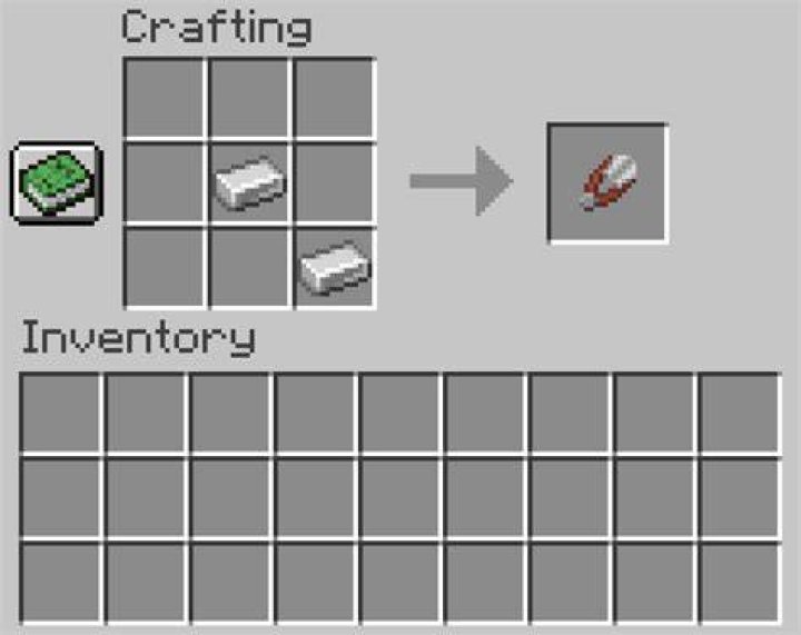 How to craft a shear in minecraft