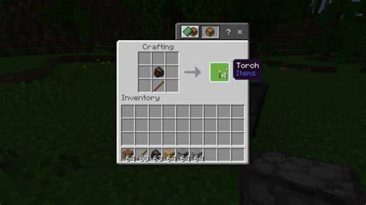 How to create a torch in minecraft