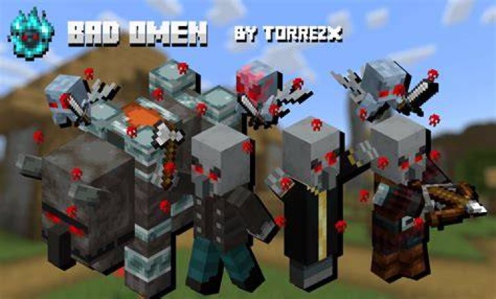 How to cure bad omen in minecraft