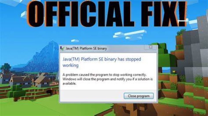 How to fix minecraft java not responding