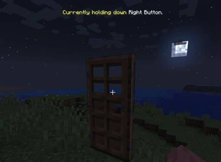 How to hold down right click minecraft