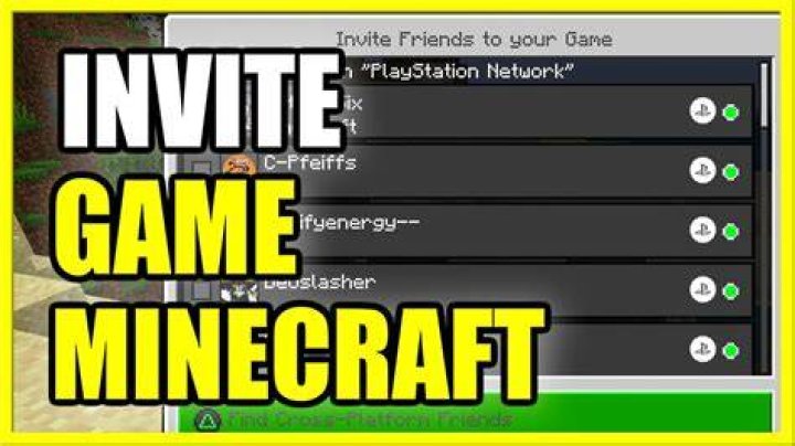 How to invite someone on minecraft ps4