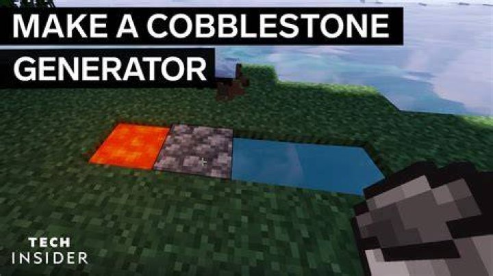 How to make a cobblestone generator minecraft