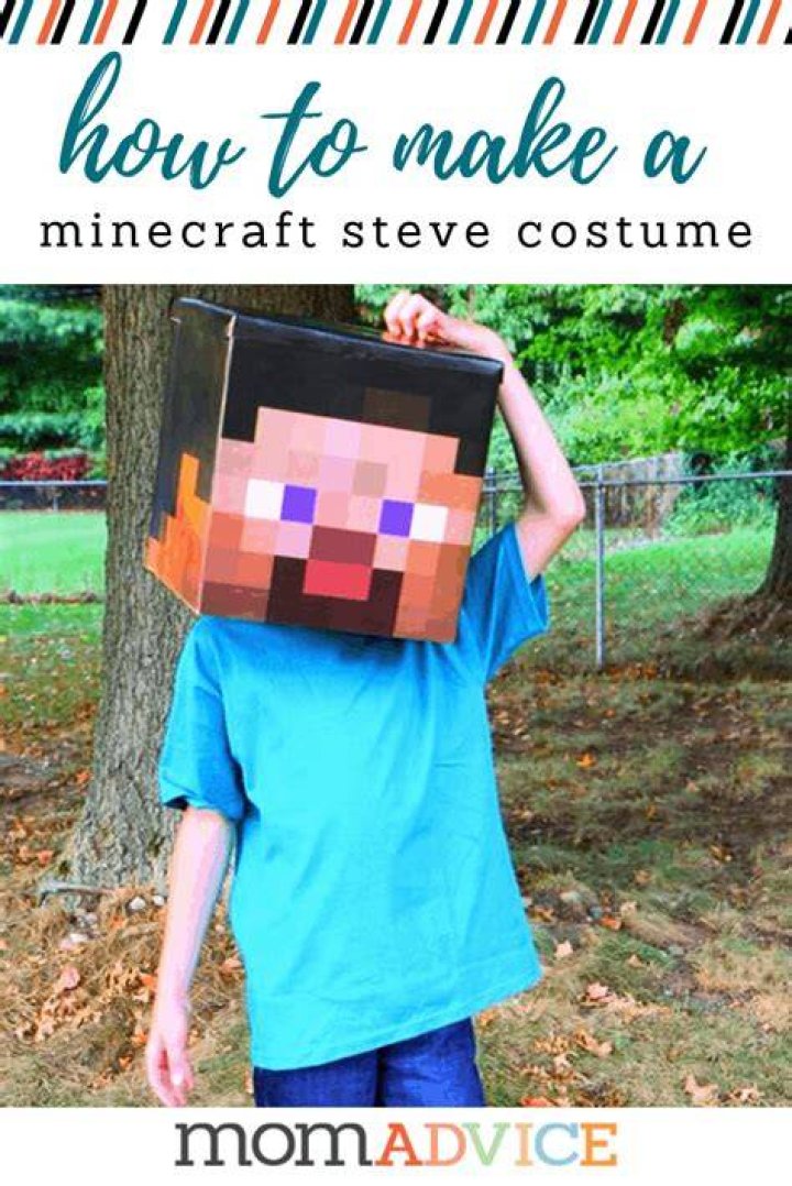 How to make a minecraft steve costume