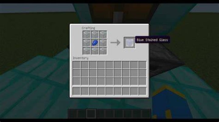 How to make blue glass in minecraft