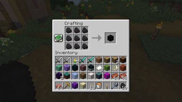 How to make coal blocks in minecraft