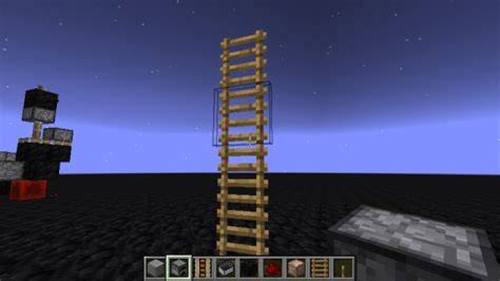 How to make floating ladders in minecraft