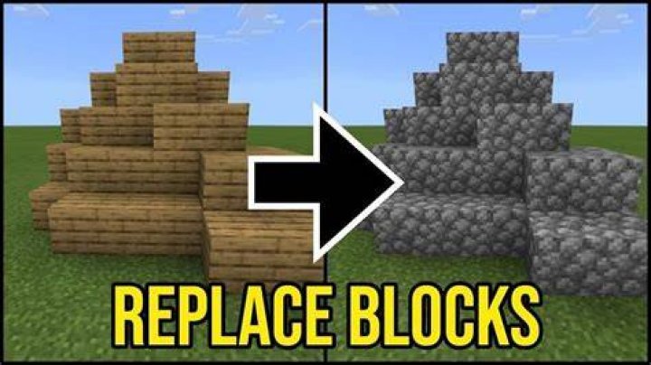 How to replace certain blocks in minecraft