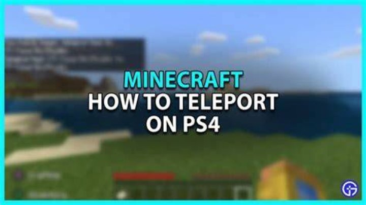How to teleport players in minecraft ps4