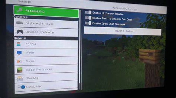 How to turn off screen reader minecraft