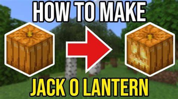 Minecraft how to make jack o lantern
