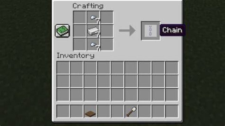 What does a chain do in minecraft