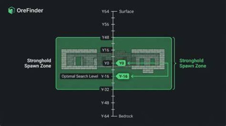 What level do strongholds spawn in minecraft