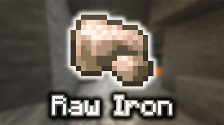 What to do with raw iron minecraft